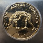 2015 Brazil Rio 2016 Olympic Wrestling Gold 4 4g  900 10 Reais Icg Pr70 Dcam