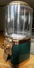 Brand New  25 Cent Gumball Candy Vending Machine Green Gold In Box With Keys