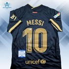 Lionel Messi Autographed Fc Barcelona Away 2020-2021 Black Jersey W  Coa Beckett