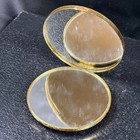 Vintage Gucci Compact Mirror Red Enamel Interlocking G Gold Tone Stand 2 75 