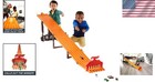 Vibrant Hot Wheels 6-lane Raceway  8ft Track  6 Cars  Lights   Sounds