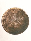 1876-h Canada One Cent  1st Year Of Design  Nice Details  Heavy Obv  Corrosion  