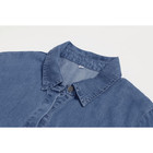 Women Long Sleeve Denim Button Up Shirt Dress Midi Jean Dress Flowy Tunic Shift