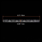 Acrylic Embossed Rolling Pin 16cm X 1cm Roman Pattern