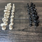 Vtg Hand Carved Imported Chessmen France E  S  Lowe Company 2 25    King