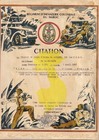 Indochina War Vietnam Award   Citation Of The Regiment Infantry Colonial Maroc