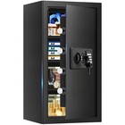 Large Fireproof Waterproof Safe Box - 6 0 Cubic Feet  Digital Keypad   Key Lock 