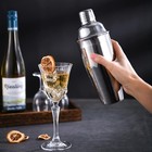 Cocktail Shaker 24 Oz Stainless Steel Built In Strainer Bartender Gift