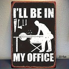 Woodworking Funny Slogan Tin Sign Workshop Garage Retro Wall Decor Metal Plaque