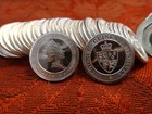 Lot Of 2 2020 St  Helena 1 10 Oz  999 Silver Crown Guinea East India Company