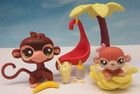 Littlest Pet Shop Rare  2670 2671 Cutest Playtime With Mommy   Baby Monkey