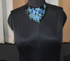 Huichol Indian Beaded Flower Necklace   Earrings Handmade Mexican Folk Art Boho