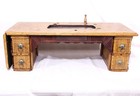 Singer Vs-2 Fiddle Base  regular Treadle Sewing Machine Cabinet Top Drawer