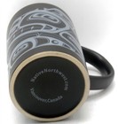 Native Home Mug Haida Design Matte Black Canada Indigenous Art 5  Tall Xclnt