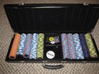 Jackpot Casino Las Vegas Nevada Coin Inlay Poker Chip Set W case  1 -  500