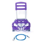 Cart Folding Dolly Push Truck Hand Trolley Luggage Aluminium W 1 Pcs Bungee Cord