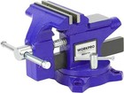 Workpro Bench Vise 4-1 2  Vice For Workbench  Swivel Base Bench For Woodworking