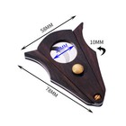 Galiner Travel Cigar Cutter Double Sharp Stainless Steel Blade Vintage Portable