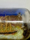 Vintage Folk Art Ship In A Bottle 3d Landscape Windmill Lighthouse Estate Fresh