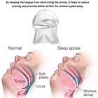 Anti Snoring Sleep Aid Device Silicone Tongue Mouthpiece Snore Stopper With Case