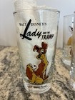 Lady And The Tramp Complete Original  8 Piece Glass Set 1955 5 25   