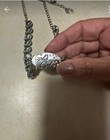 Paparazzi  god s Girl  Silver Tone Necklace Bracelet Set Clear Rhinestone