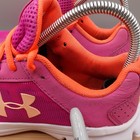Under Armour Shoes Kids 5y Pink Orange Running Sneakers 3000148-502 Flaws