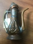 Antique 19c Islamic Copper Miniture Water Jug  Brass Handle H 14cm