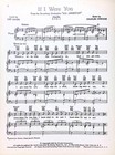 If I Were You Sheet Music All American Ray Bolger Broadway Musical Flop 1962