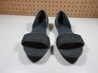 Crocs Womens Dark Gray Lina Dorsay Open Toe Flat Sandals 7 M