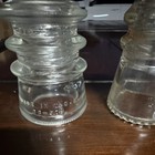 Hemingray Vintage Glass Collectible Insulators Pair Lot Of 2 Made In Usa