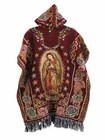 Mexican Virgen De Guadalupe Soft Poncho     Religious Design W  Hoodie