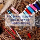 Sewing Kit Thread Threader Needle Tape Measure Scissor Thimble Home Travel