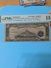 1949  nd  20 Pesos Roxas Signature Sn F14268916 Pmg Choice Fine 15