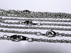 Antique Silver Rope Chain 2 Mm Plated Wholesale Necklace Lot Bulk Usa Seller