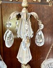 Vintage Brass Oberglass Cherub Scales Of Justice Decorative Marble Base 20   tall