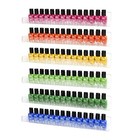 Nail Polish Wall Rack 6 Tier Clear Acrylic Holds 90 Bottles Anti Fall Display