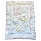 Vintage Baby Puffalumps Pastel Quilt Blanket Comforter Fisher Price 80s 41    X 31