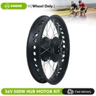 Snow Fat Ebike 36v 48v 500w Brushless Rear Rotate Hub Motor Wheel Conversion Kit
