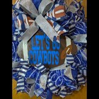 Dallas Cowboys Football Wreath  Lets Go Boys  Football Decor  Football Wreath