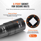 Lug Nut Impact Socket Set  1 2 In  Drive Metric And Sae 6-point Flip Socket Set 