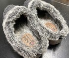 Bobs Skechers Slippers Womens 8 Keepsakes Ice Angel Mules Gray Faux Fur