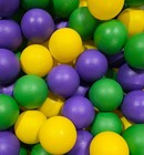 Pack Of 300 Jumbo 3  Texture Finish Commercial Grade Balls In Mardi Gras Colors