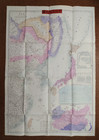 Antique Manchuria Map Peking Seoul Taiwan Copperplate China Korea Japan Vintage