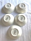 Set Of 5 Noritake Montblanc Ivory 7527 Fruit Dessert Sauce Bowl Platinum Trim
