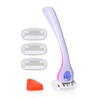 Women s Razor Set - 1 Handle  4 Refills   Magnetic Holder - Smooth Shaving