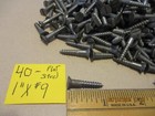 40--vintage--new-old Stock  Sloted Flat Head Steel Wood Screws  1  Long X  9