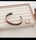 Men s Bracelet Magnetic Therapy Arthritis Pain Relief Pure Solid Copper Bangle