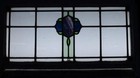 Simple Abstract Mid Size Old English Leaded Stained Glass Window 31  X 17 3 4 