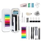 123 Pcs Office Supplies Kit With Desk Organizers  Office Stationery Set  Mini